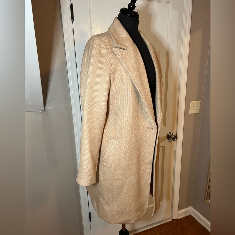 Apt9 Beige Single Button Coat - image 3